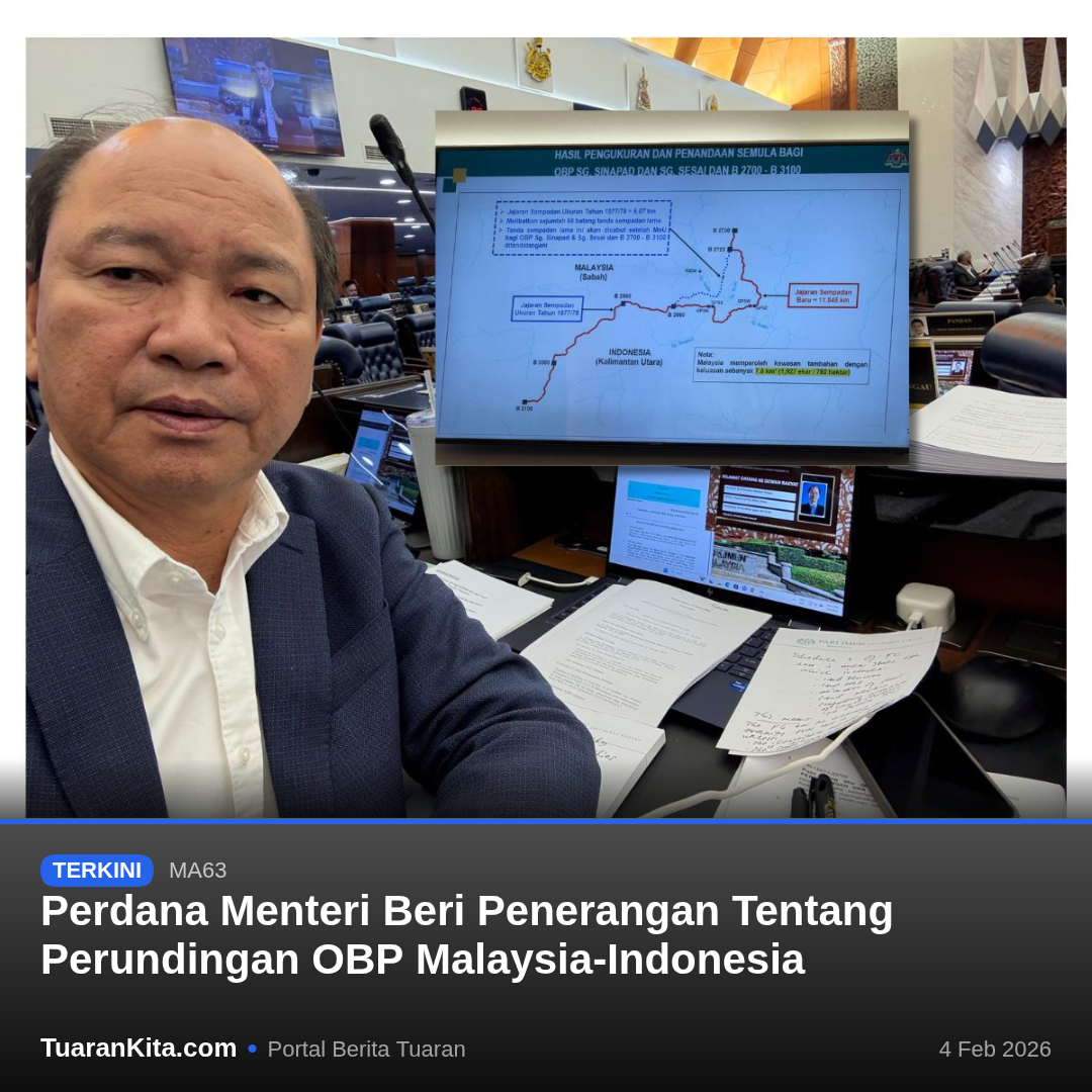 Perdana Menteri Beri Penerangan Tentang Perundingan OBP Malaysia-Indonesia